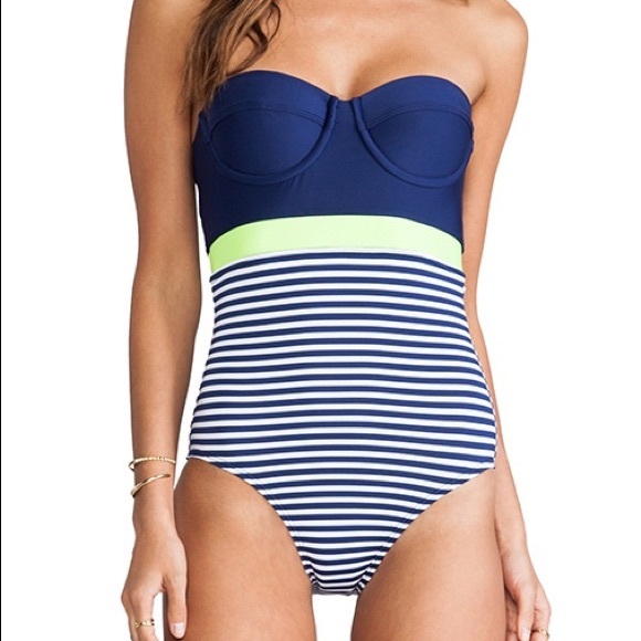 Splendid Malibu Stripe One Piece - Picture 2 of 5